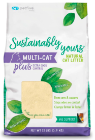 PetFive Sustainably Yours Natural Sustainable Cat Litter