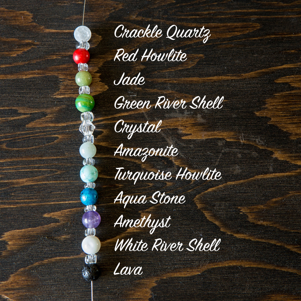 Essential oil bead necklace on sale